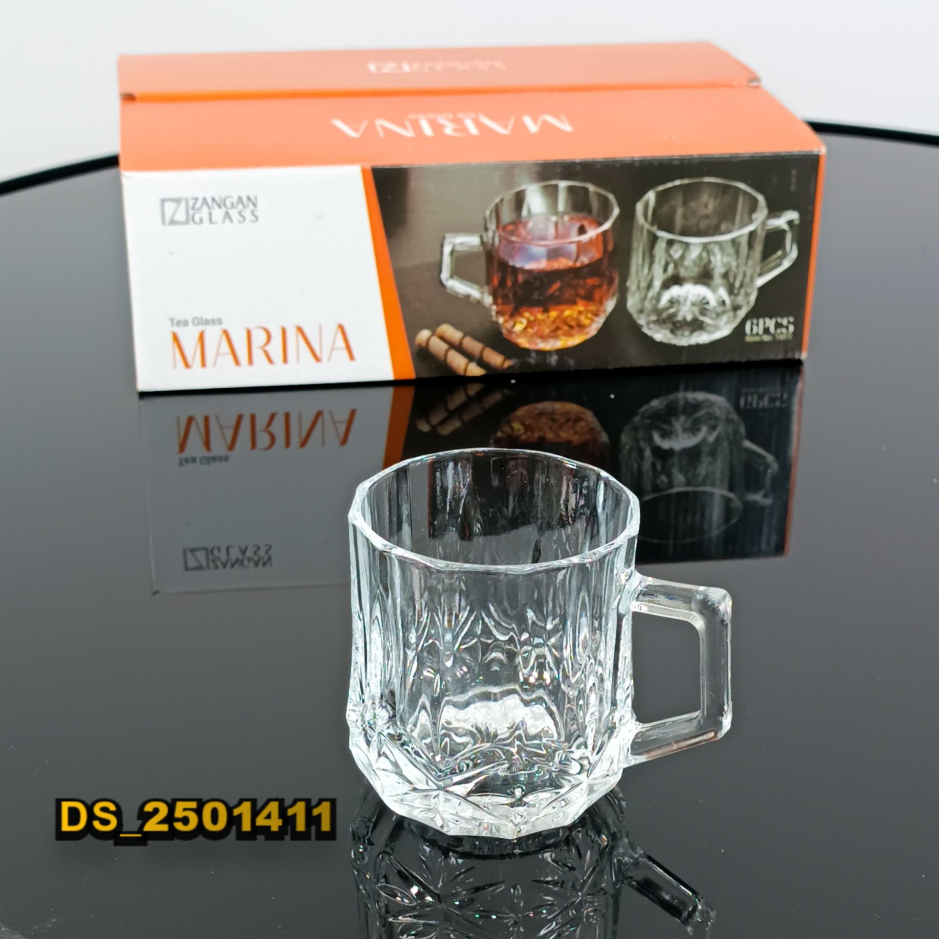 نیم لیوان دسته دار۶عددی مارینا