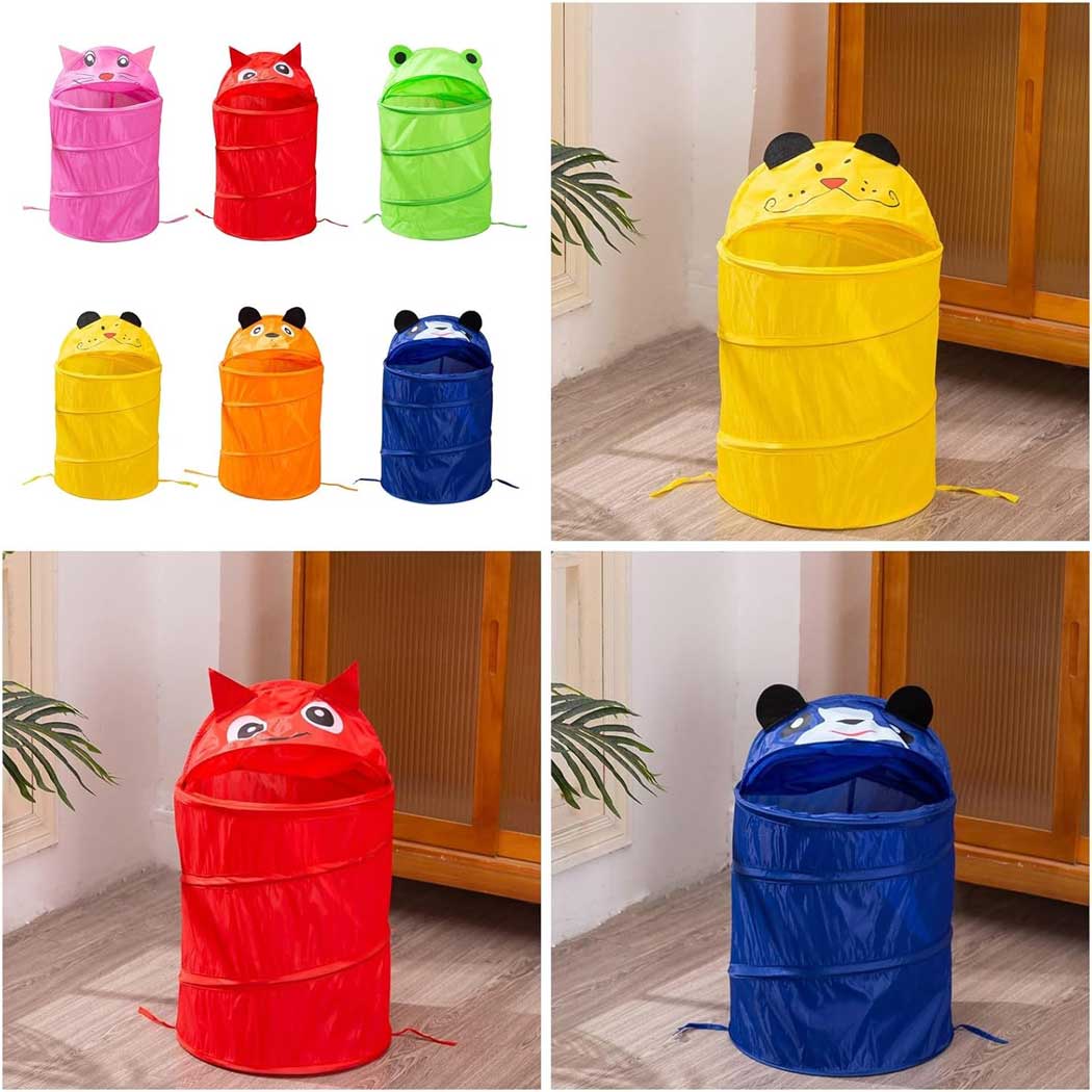 سبد پارچه ای عروسکی گردفنردار